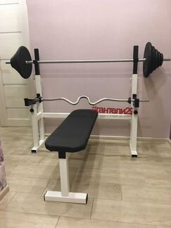 Штанга со скамьей