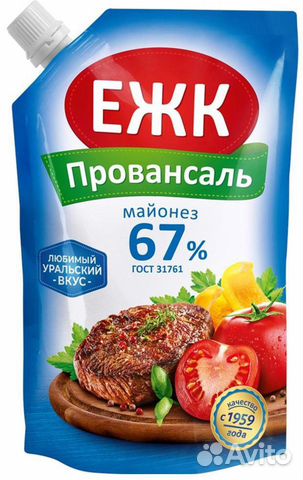 Майонез Провансаль Пакет 197г/200мл.- 24шт