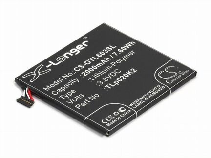 Аккумулятор CS-OTL603SL для Alcatel One Touch 6039