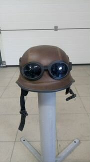 Мото шлем с очками