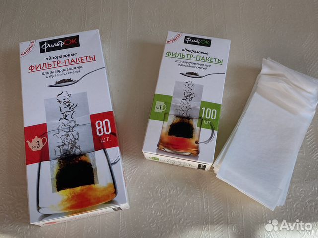 Фильтр-пакеты для заваривания чая и кофе