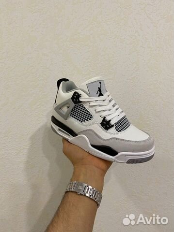 Nike Air Jordan 4 Retro White Grey Military