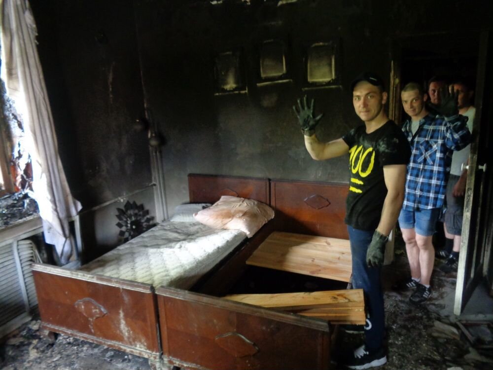Уборка кабинета после пожара