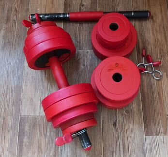 Гантели разборные, 16 кг каждая. Цена - за обе