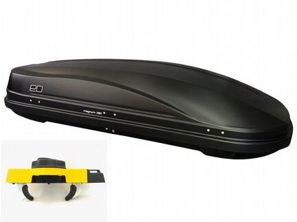 Автомобильный бокс евродеталь магнум 390 черный ка