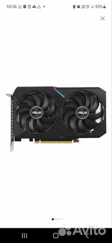 Видеокарта asus Dual GeForce RTX 3060