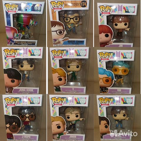 Funko POP MTV, Weezer, BTS Dynamite 