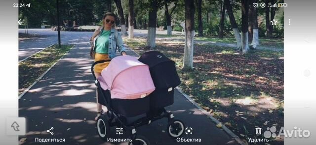 Коляска для двойни bugaboo donkey twine 2 в 1