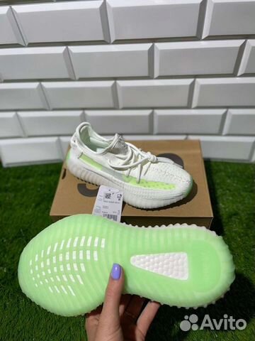 Кроссовки Adidas Yeezy Boost 350 White Green