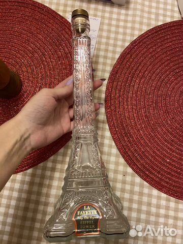 Бутылка в виде Эйфелевой башни из под коньяка купить в Санкт-Петербурге ...