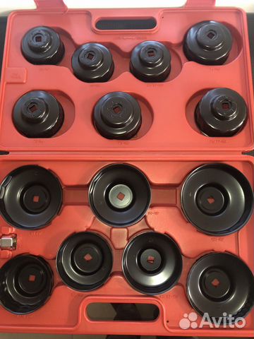 Набор съемников масляных фильтров (чашек) 14пр