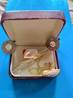 Запонки зажимы для галстука броши и др СССР