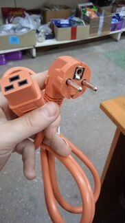 Кабель питания C19 (3*2,5кв.мм) длина 2 метра асик