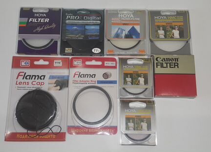 Светофильтры Hoya, Kenko, Canon и аксессуары Flama