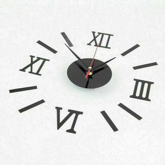 Часы наклейки настенные самоклеющиеся
