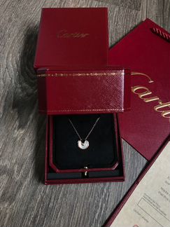 Серьги Cartier amulette перламутр