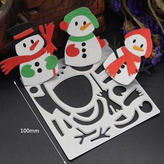 Нож для вырубки сборный Снеговики