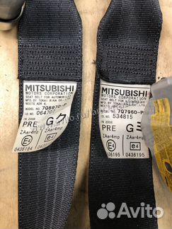 Ремни безопасности 2008 год лансер 10 lancer x