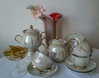 Винтаж СССР сервиз чайн Городница