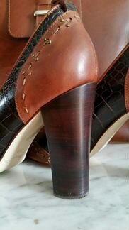 Туфли Италия и сумка натуральная кожа р.39