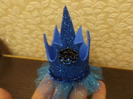 Синяя корона для девочки