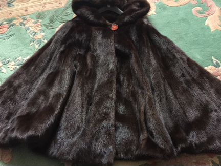 Новая норковая шуба летучая мышь