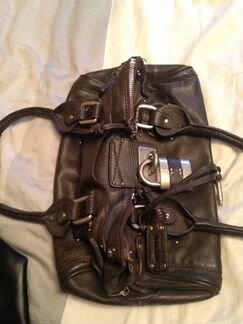 Сумка женская коричневая с замком