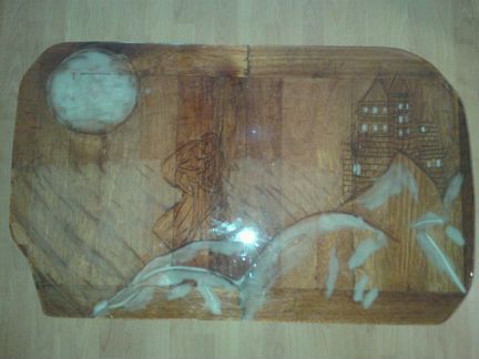 Журнальный столик ручной работы