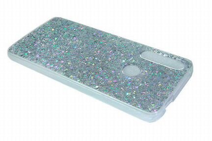 Чехол-накладка для Samsung A405F A40 drop star TPU серебро