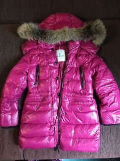 Куртка Moncler зимняя для девочки на рост 116 см