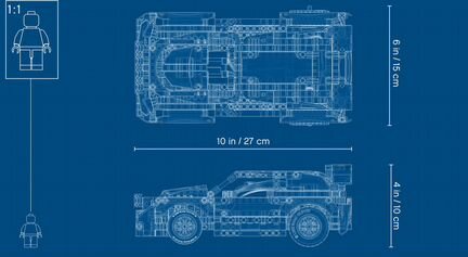 Lego Technic 42109 Гоночный автомобиль TOP gear