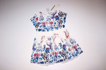 Платье dkny с цаплями новое