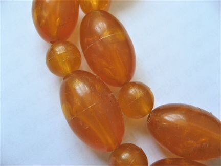 Советские бусы под янтарь винтаж СССР