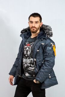 Куртка Аляска зимняя sapporo steel blue