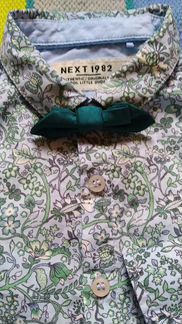 Рубашка с бабочкой Next 9-12 мес (рост 80 см)