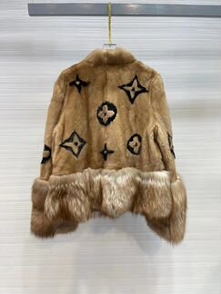 Шуба норковая комбинированная Louis Vuitton