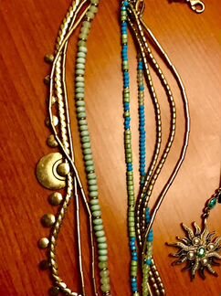 Ювелирная бижутерия ручной работы, гарнитур этника