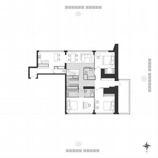 3-к апартаменты, 155.2 м², 26/26 эт.