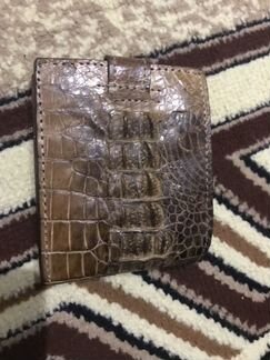 Кошелёк из натуральной кожи крокодила