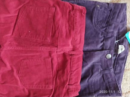 Вельветовые джинсы Акула, новые, р. 152
