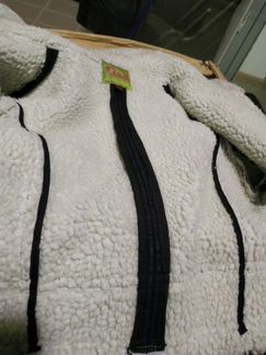 Куртка укороченная джинсовая на меху