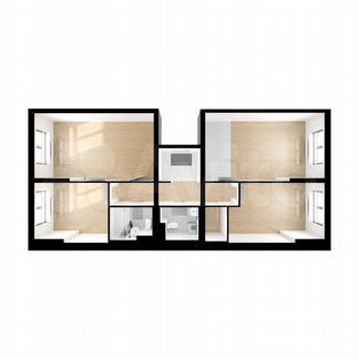 3-к квартира, 88.7 м², 16/24 эт.