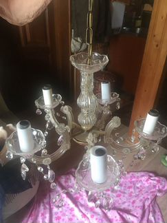 Люстра и бра хрусталь Чехия