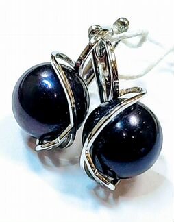 Золотые серьги с жемчугом. Новые