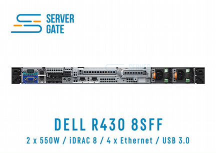Dell R430 8SFF / 2xE5-2673v3 / 64 GB
