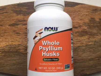 Цельная шелуха подорожника - NOW