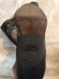 Сапоги казаки из кожи питона