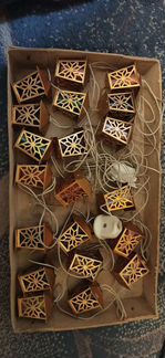 Электрогирлянда периода СССР Золотой Фонарик