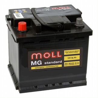 Аккумулятор Moll MG Standart 55 Ач 480А (L1)