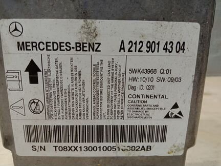 Блок SRS на Mercedes Benz W212 A2129014304
